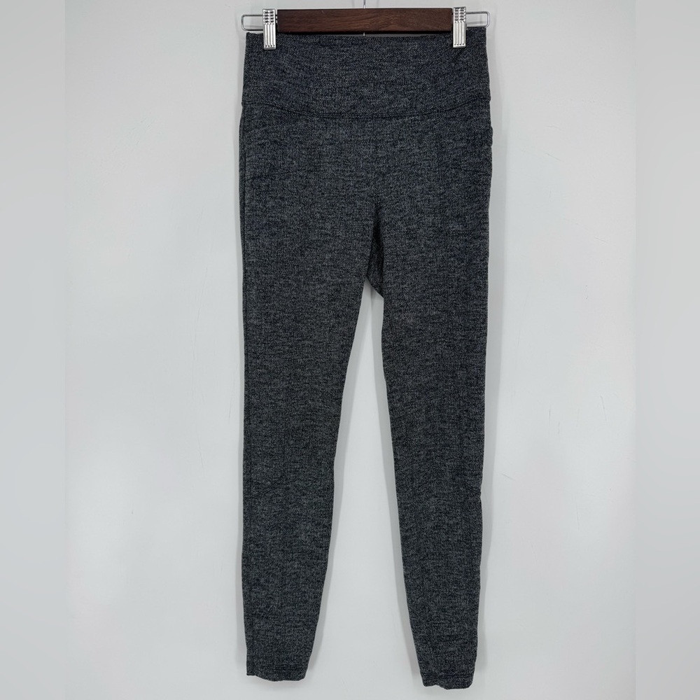 Athleta Women's Heathered Dress Leggings With Pockets Business Casual Size Small